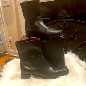 Cole Haan black boots.